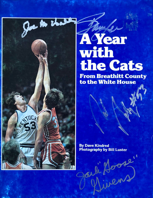 A Year with the Cats is magazine is signed by Hall, Lee, Robey and Givens