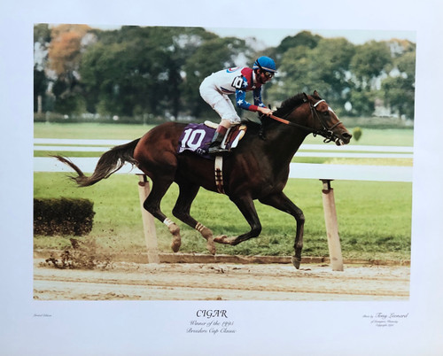 Photographed by: Tony Leonard Cigar winner of the 1995 Breeders Cup Classic