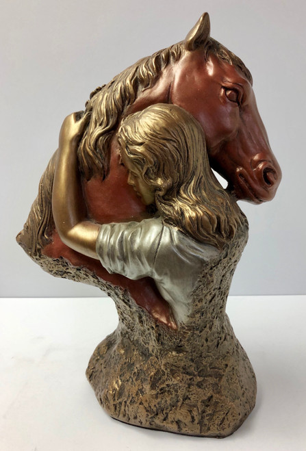 Kindred Spirits 13 x 8.5 is hand cast and hand finished durastone