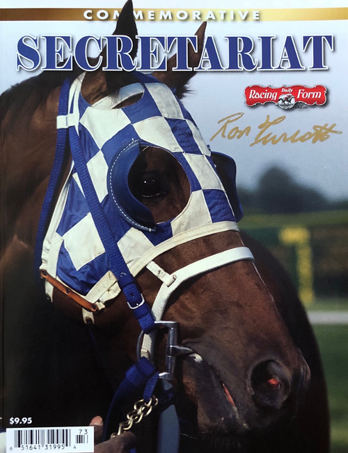 Secretariat Commemorative Magazine signed by Jockey Ron Turcotte