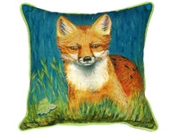 Red Fox Pillow Small indoor/outdoor 12 x 12