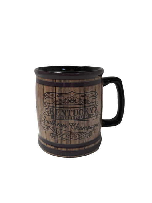 Kentucky Bourbon Southern Champagne Coffee Mug 
3.75"W a 4.25"H