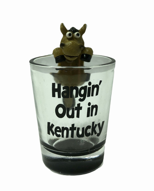 Hangin' Out in Kentucky Shot Glass 2"W x  3.25"H  $6.00