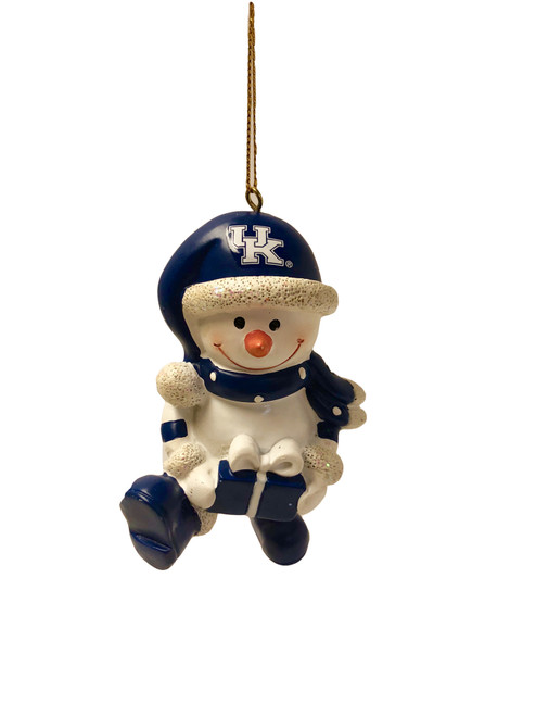 Resin snowman: 2.50"W x 4"H
