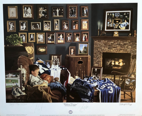 27"W x 22"H Print numbered and signed by Jodie Meeks, DeMarcus Cousins and Artist Douglas Hess