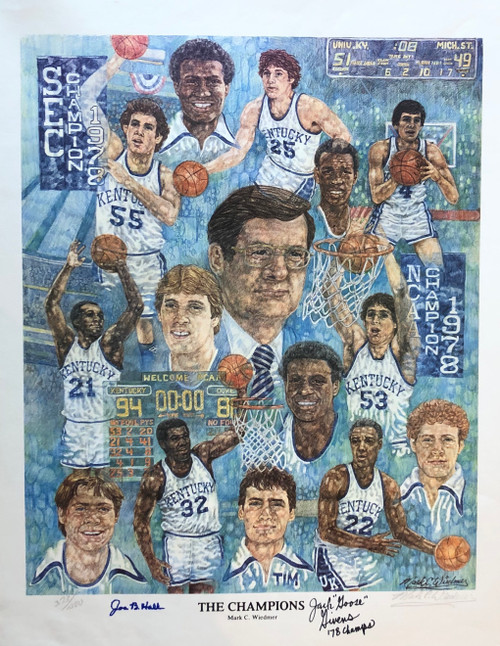 20"W x 16"H numbered and signed by Hall, Givens and Artist Mark Wiedmer