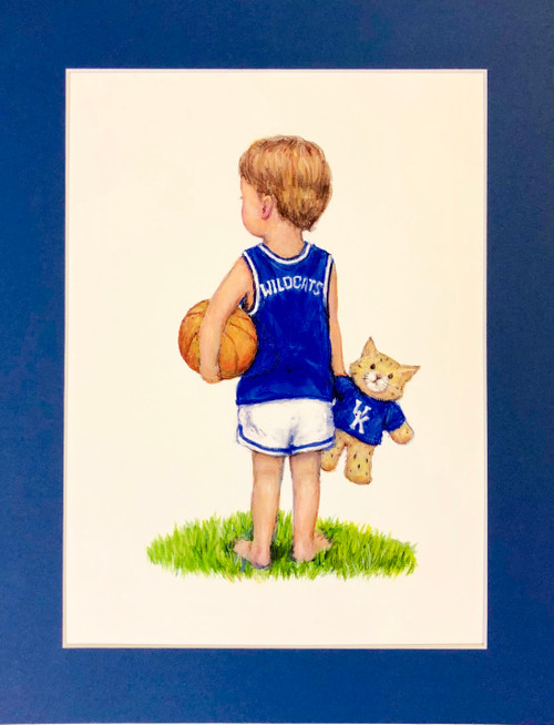 11"W x 14"H single mat in Kentucky blue