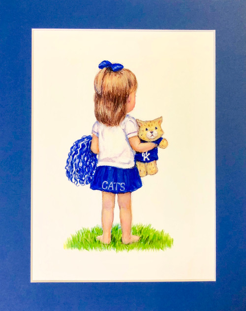 11"W x 14"H single mat in Kentucky Blue