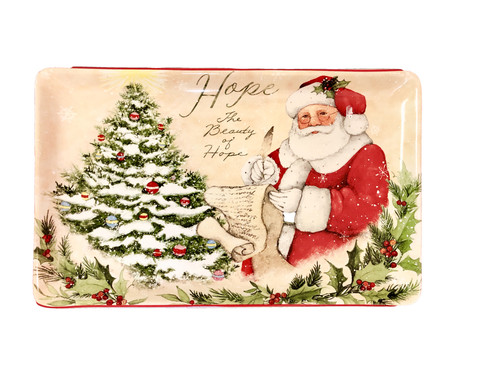 12.75"W x 8"H Platter