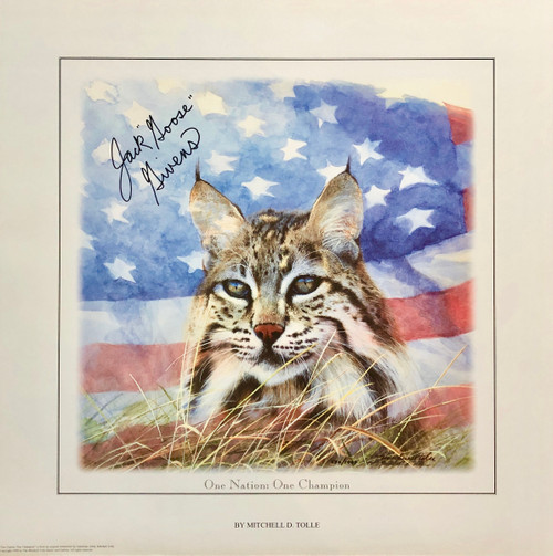 Print size 18.5"W x 18.5"H signed by Jack "Goose" Givens with Certificate of Authenticity