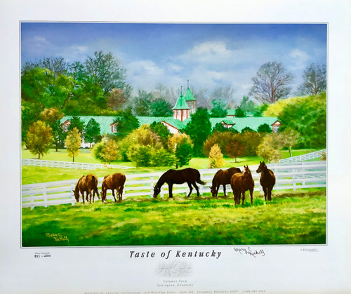 22.5"W x 19"H Print is signed and numbered  by Artist Mary Nickell