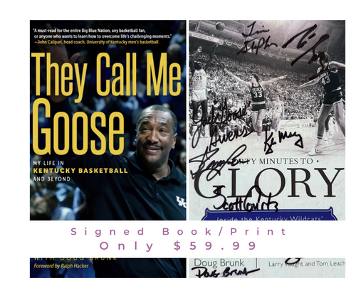 They Call Me Goose and Forty Minutes to Glory signed books.