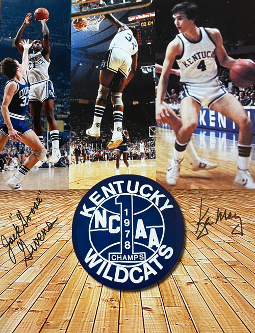 1978 NCAA National Champions signed by Jack "Goose" Givens and Kyle Macy. 11x14