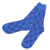 Bats and balls on light blue sock, fits shoe size: 6-12