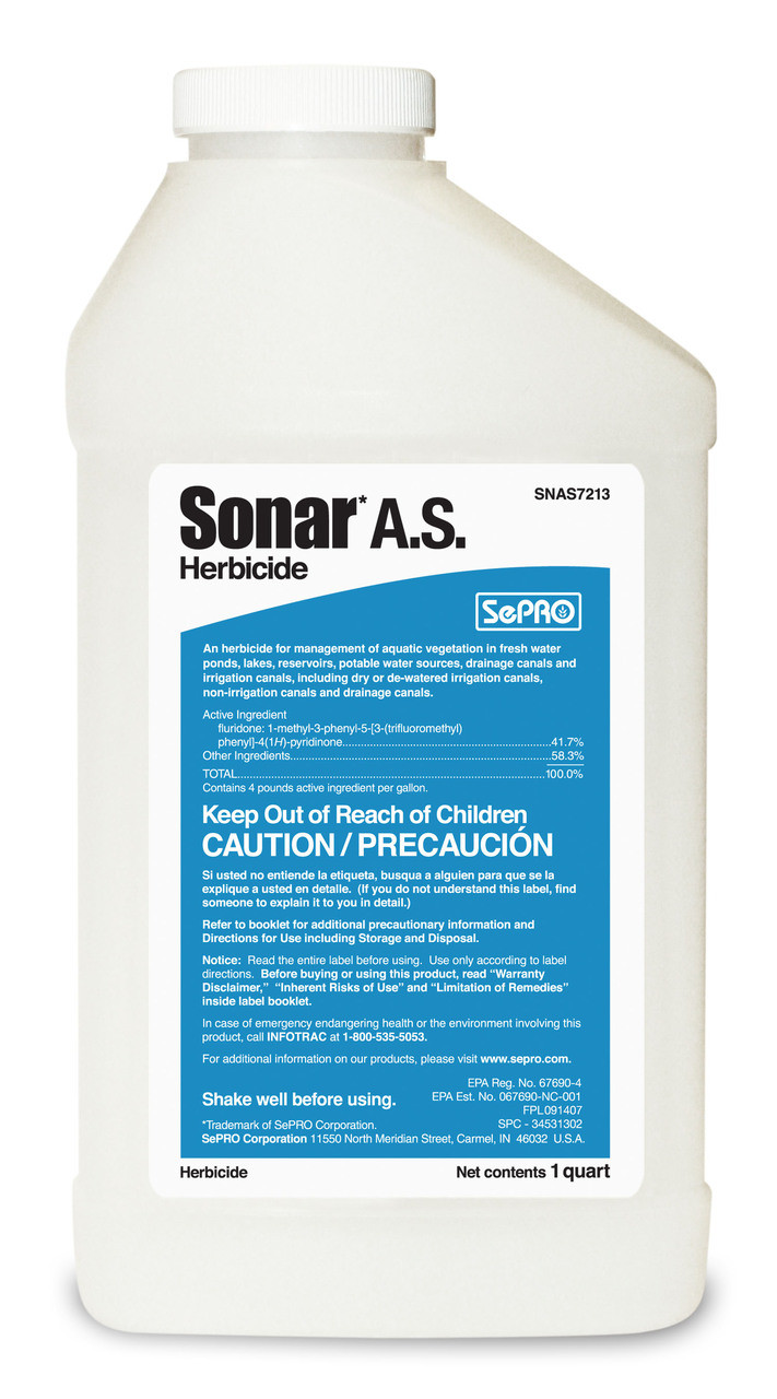 Sonar AS (Sonar A.S.) Aquatic Herbicide Quart by SePRO