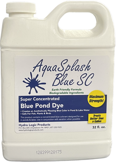 Pond dye, concentrated blue pond dye, best pond dye | AquaSplash Blue pond dye