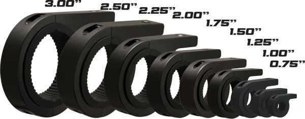 Billet Tube Clamps (Pair) Fits 3.00" tubing Vision X XILC300 9893402