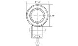 Two Vision X XIL-SP140 2" 10 Watt Solstice Solo Prime LED Pod 40° Wide Beam with FREE LED Emergency Flare