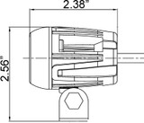  1.7" MINI SOLO BLACK 5-WATT LED POD 40° WIDE BEAM Vision X LED XIL-MX140 