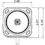 3" SQUARE OPTIMUS LED SPOT LIGHT 10 WATT CHROME HOUSING - Vision X XIL-OP110C 9124247