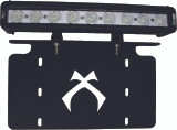 LICENSE PLATE BRACKET WITH 12" LOW PROFILE LIGHT BAR. Vision X XIL-LICENSEPLP910