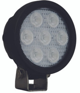 4" ROUND UTILITY MARKET BLACK WORK LIGHT SEVEN 3-WATT LED'S 40 DEGREE WIDE BEAM. Vision X XIL-UM4040.4300k