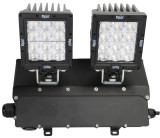 AC Powered Dual Ripper LED Wall Pack.  CXA-WM2RPX1260