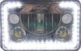 SINGLE 4X6" RECTANGLE VORTEX LED HEADLIGHT W/ LOW-HIGH-HALO Vision X XIL-46D 9897806