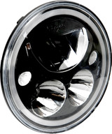 SINGLE BLACK CHROME FACE 5.75" ROUND VORTEX LED HEADLIGHT W/ LOW-HIGH-HALO Vision X XIL-575RDB 9895635