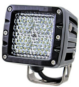 3" Square High Lumen LED Cube Black Housing. Diffused (Flood) beam