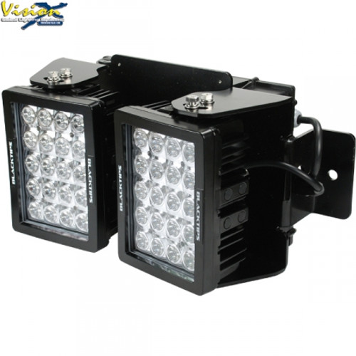 20 LED WORKLIGHT, DUAL LIGHT AC ASSEMBLY  40° Medium Beam  Blacktips  BLB072040D