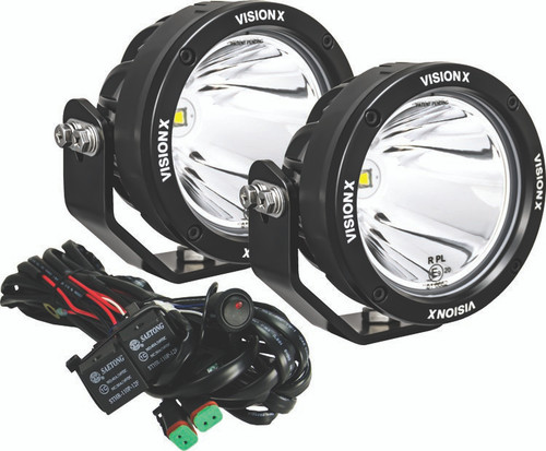 PAIR OF 4.7" 40 WATT LIGHT CANNON GEN 2 INCLUDING HARNESS  Vision X CG2-CPZ110KIT 9907468