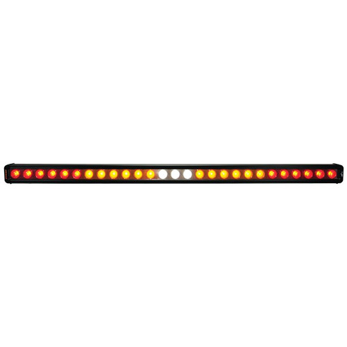 FACTORY ORDER ITEM - WITHOUT FLASHER 35" CHASER BAR SINGLE ROW 27 LEDS (SPLIT CIRCUIT, RED\AMBER\WHITE\AMBER\RED) Vision X XIL-CBSR27NF 9908779
