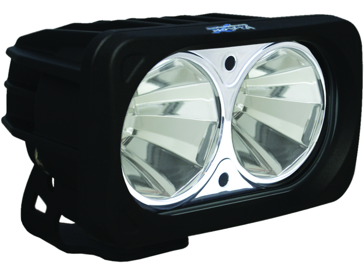 OPTIMUS SQUARE BLACK 2 10W LEDS 60° FLOOD - Vision X XIL-OP260 9136660