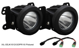 2010-2012 Jeep JK LED Fog Light Kit - Vision X XIL-OE1012JKV2OPR 9154756