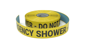 Emergency Shower - Do Not Block - Inline Printed Floor Marking Tape