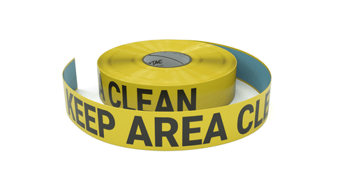 Keep Area Clean - Inline Printed Floor Marking Tape
