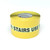 SafetyTac Glowstripe: Caution: Stairs - Use Railing - Inline Printed Floor Marking Tape