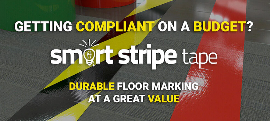 Getting compliant on a budget? Smart Stripe Tape: Durable Floor Marking at a Great Value!