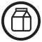 dairy allergy icon