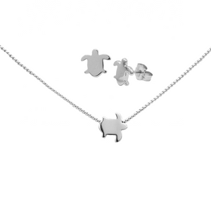 Sea turtle earrings and necklace set Sea turtle earrings and necklace set
