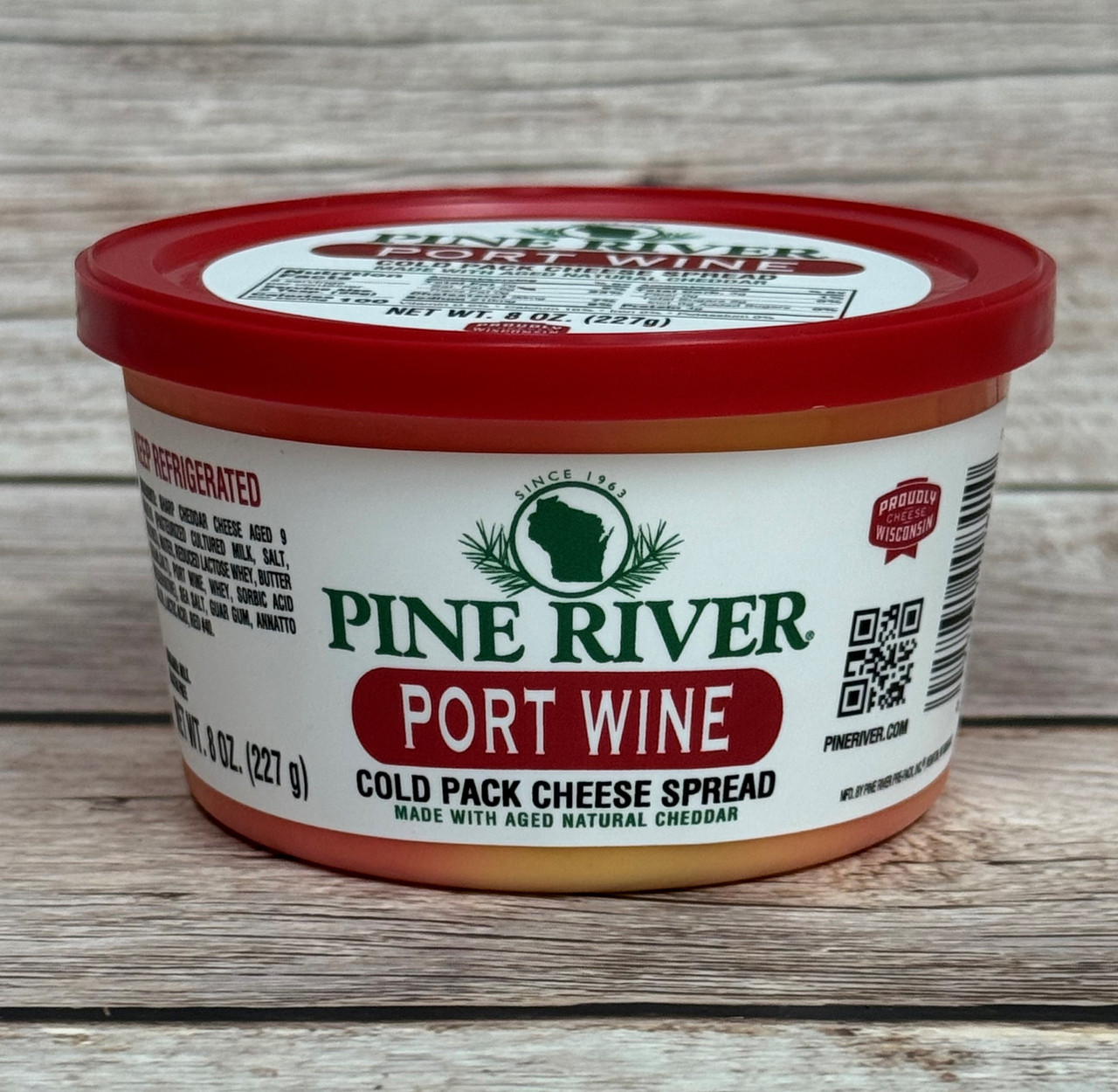Pine River Port Wine Cheese Spread - 8oz - Cedar Valley Cheese Store
