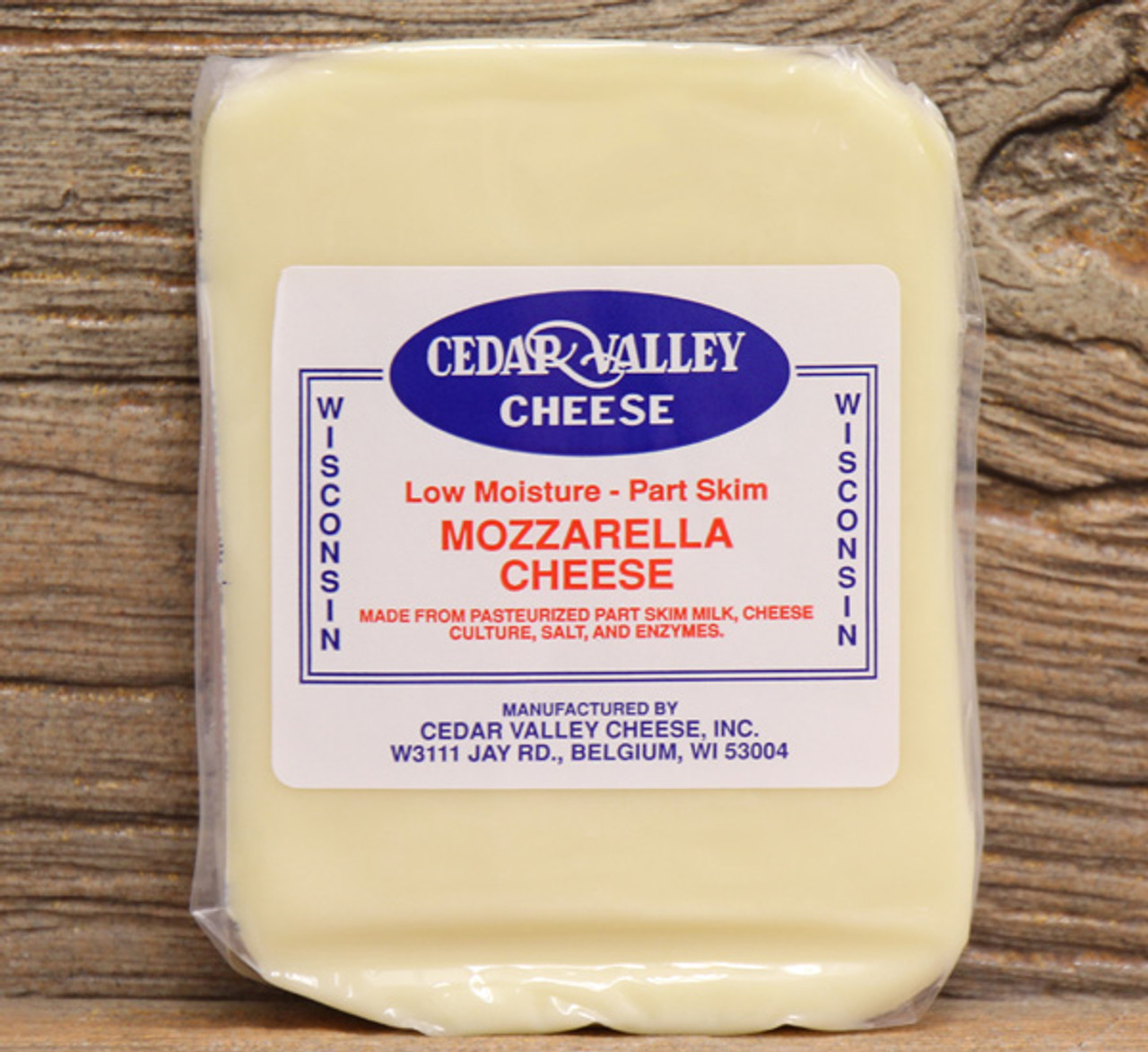 Part Skim Mozzarella - 16 oz - Cedar Valley Cheese Store