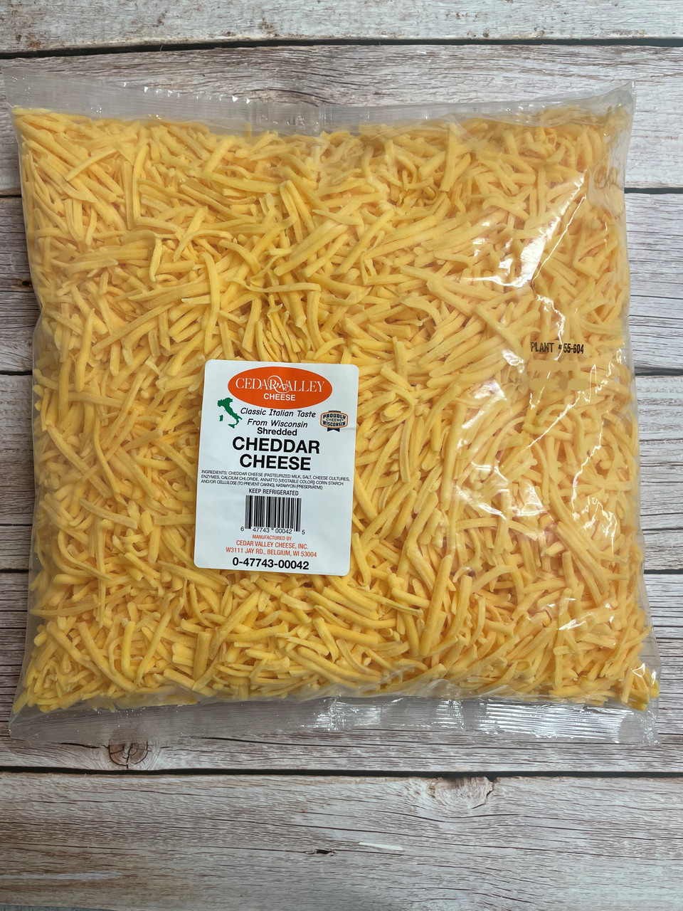 Shredded Cheddar 5# bag