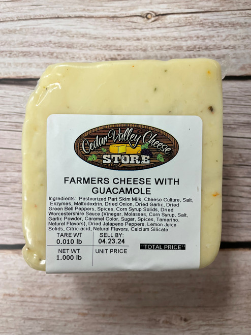 Farmers Cheese with Guacamole
