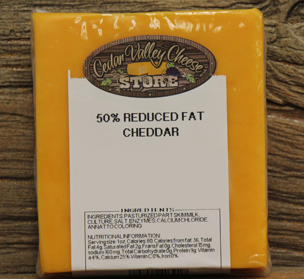 50% Reduced Fat Cheddar