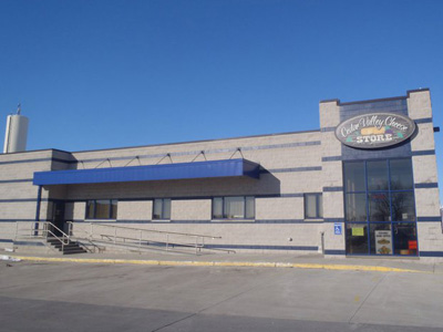 Exterior of Cedar Valley Cheese Store in Belgium, WI