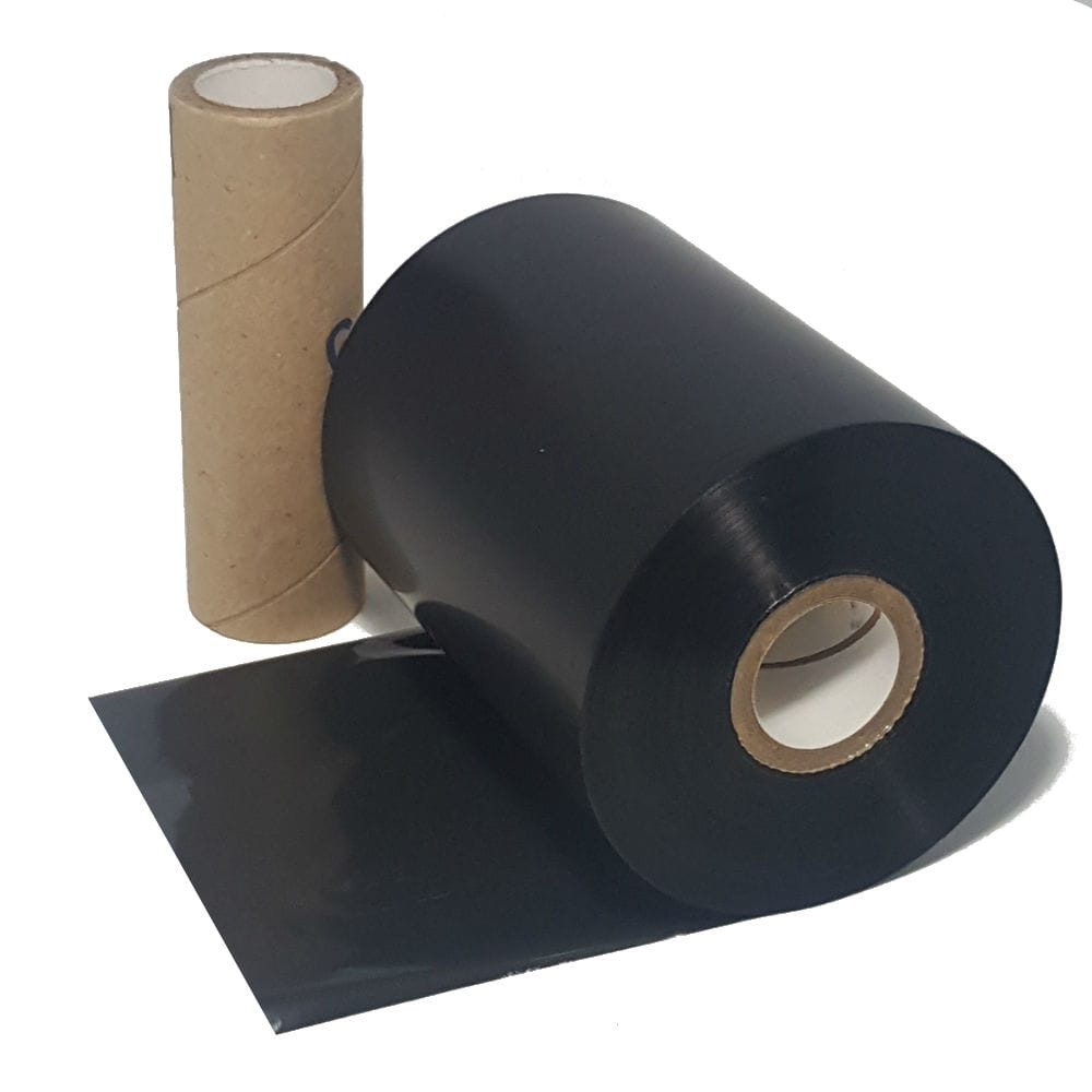 Wax Resin Ribbon: 4.17” x 1,968’ (106.0mm x 600m), Ink on Outside, Premium, Near Edge, $20.29 per Roll in 12 Roll Case