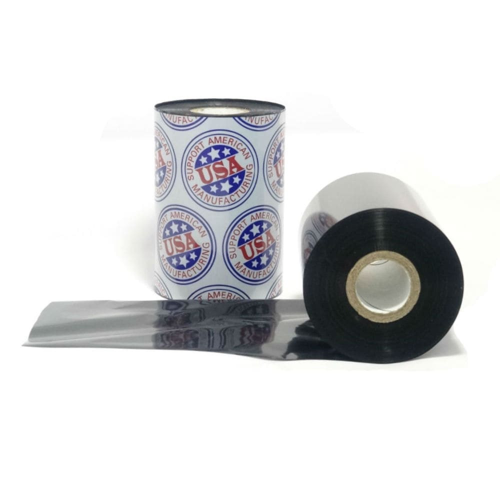 Wax Ribbon: 4.33" x 1,181’ (110.0mm x 360m), Ink on Inside, Resin Enhanced, $7.18 per Roll in 24 Roll Case