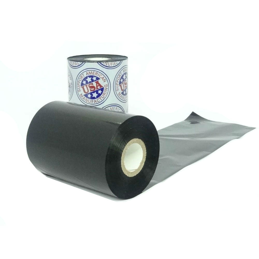 Wax Ribbon: 3.00” x 1,345’ (76.2mm x 410m), Ink on Inside, Resin Enhanced, $5.66 per Roll in 24 Roll Case